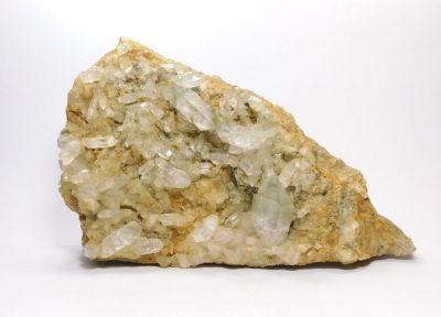 Křišťál, epidot, byssolit - Val Russein, Grisonsko, Švýcarsko